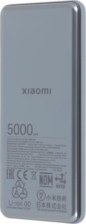 Портативные зарядные устройства Xiaomi Ultra Slim Power Bank PB0520MI 5000mAh (международная версия) [BHR9535GL, 6941812780299]