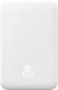 Портативные зарядные устройства Baseus Magnetic Mini Wireless Fast Charge Power Bank 20W 20000mAh (белый) [PPCX150002, 6932172628796]