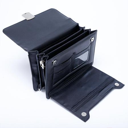Женские и мужские сумки Poshete 250-9628-BLK (черный) [250-9628-BLK]