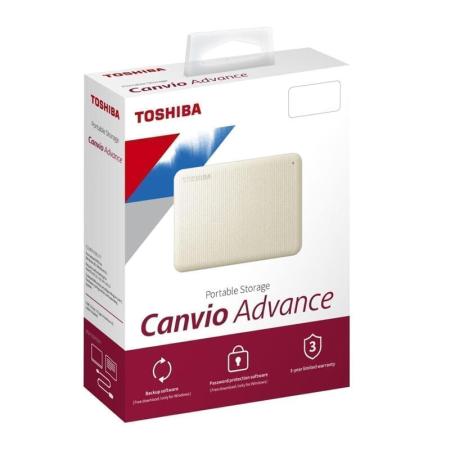 Внешние накопители Toshiba Canvio Advance 1TB HDTCA10EW3AA (бежевый) [HDTCA10EW3AA]