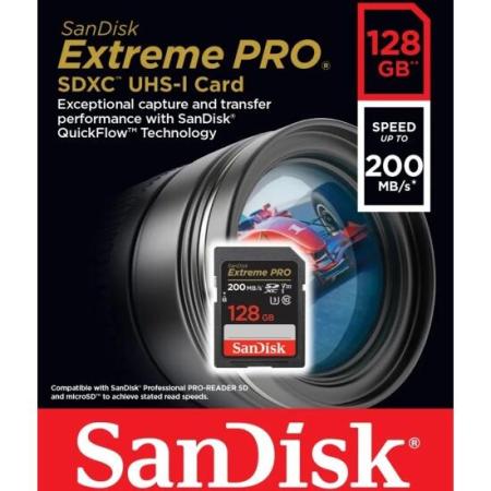 Карты памяти SanDisk Extreme PRO SDXC SDSDXXD-128G-GN4IN 128GB [SDSDXXD-128G-GN4IN]
