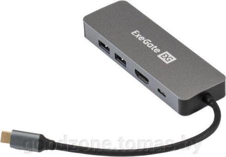 USB-хабы и док-станции Satechi Pro Hub Mini ST-UCPHMIM (серый космос) [ST-UCPHMIM]