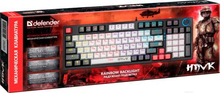 Клавиатуры Defender Hawk GK-418 (черный, Outemu Red) [45418]