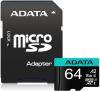 Карты памяти ADATA Premier Pro AUSDX64GUI3V30SA2-RA1 microSDXC 64GB (с адаптером) [AUSDX64GUI3V30SA2-RA1]