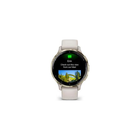 Умные часы и браслеты Garmin Venu 3S (слоновая кость, с силиконовым ремешком) [010-02785-04]