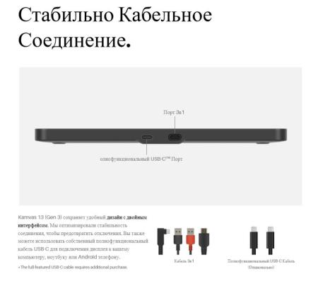 Графические планшеты Huion Kamvas 13 Gen 3 (розовый)