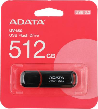 USB Flash ADATA UV150 512GB (черный) [AUV150-512G-RBK]
