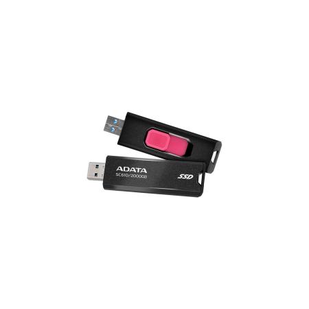Внешние накопители ADATA SC610 2TB SC610-2000G-CBK/RD [SC610-2000G-CBK/RD]