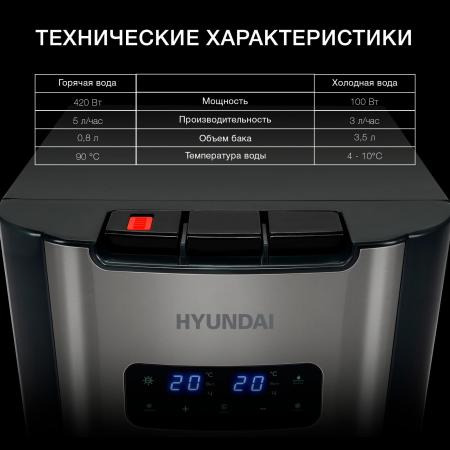 Кулеры для воды Hyundai AquaTouch UV H-WD7625C (графитовый) [H-WD7625C]