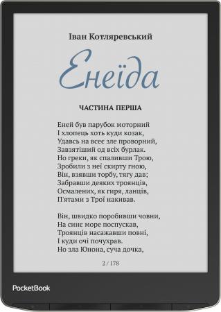 Электронные книги PocketBook 743K3 InkPad Color 3 (черный/серебристый) [PB743K3-1-CIS, PB743K3-1-WW]