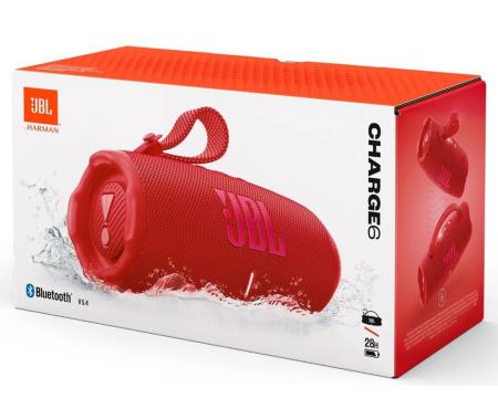 Беспроводные и портативные колонки JBL Charge 6 (красный) [JBLCHARGE6RED, JBLCHARGE6REDAM]
