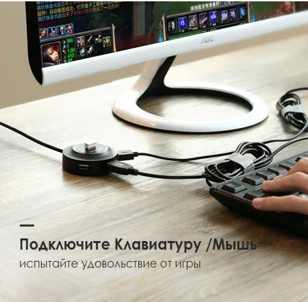 USB-хабы и док-станции Ugreen CR106 20277 (черный) [20277]