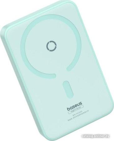 Портативные зарядные устройства Baseus MagPro Magnetic Bracket Wireless Fast-Charging Power Bank 20W 5000mAh (мятный) [P10064101333-00, 6932172647087]