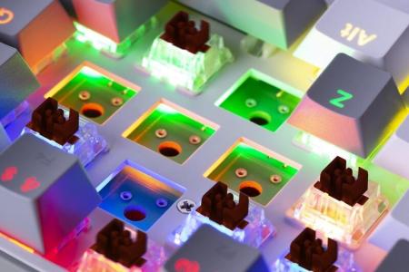 Клавиатуры Redragon Fizz (серый/белый) [70675]