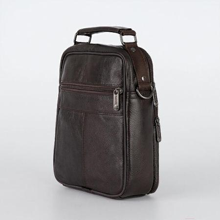 Женские и мужские сумки Poshete 252-8101-DBW (коричневый) [252-8101-DBW]