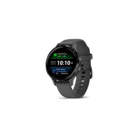 Умные часы и браслеты Garmin Venu 3S (серая галька, с силиконовым ремешком) [010-02785-00]