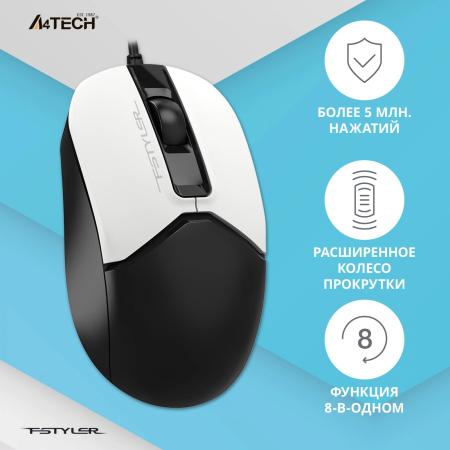 Мыши A4Tech Fstyler FM12S (белый)