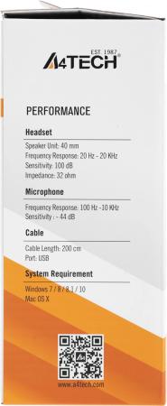 Наушники и гарнитуры A4Tech HU-10 (черный)