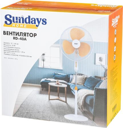 Вентиляторы и охладители воздуха Sundays Home RD-40A (оранжевый)