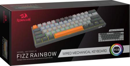 Клавиатуры Redragon Fizz (Redragon Red, черный/серый) [72599]