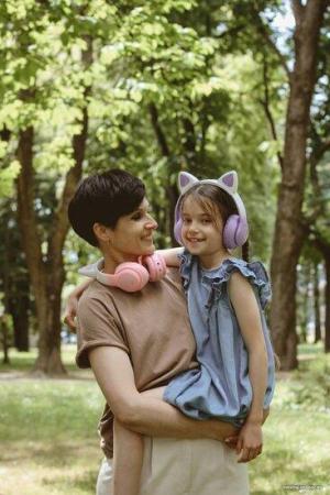 Наушники и гарнитуры Miru Cat EP-W10 (розовый) [W101]