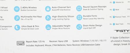 Наборы периферии A4Tech Fstyler FG1012 (белый)