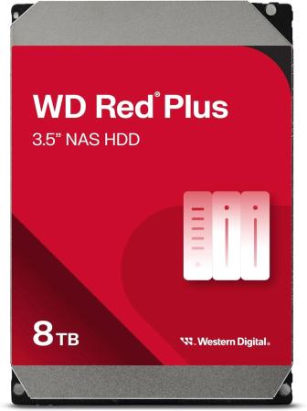 Жесткие диски WD Red Plus 8TB WD80EFPX [WD80EFPX]
