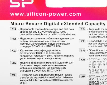 Карты памяти Silicon-Power Elite microSDXC SP128GBSTXBV1V20SP 128GB (с адаптером) [SP128GBSTXBV1V20SP]