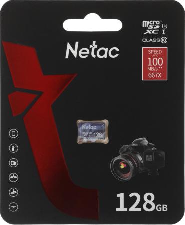 Карты памяти Netac microSDXC P500 Ultra 128GB NT02P500ULT-128G-S [NT02P500ULT-128G-S]