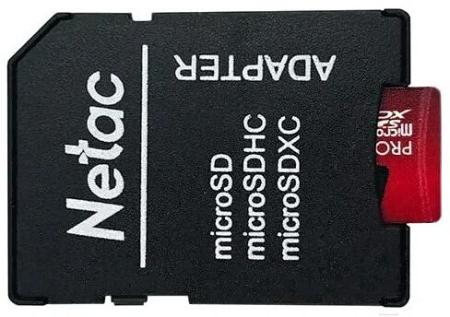 Карты памяти Netac P500 Extreme Pro 128GB NT02P500PRO-128G-R + адаптер [NT02P500PRO-128G-R]