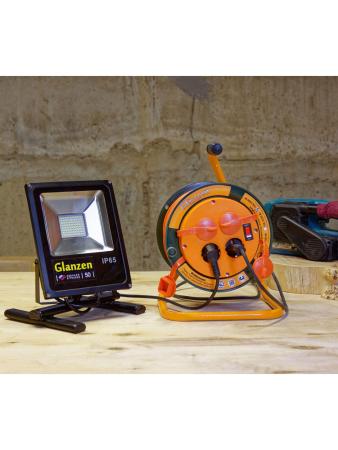 Стабилизаторы, сетевые фильтры, удлинители Glanzen EB-30-008 (30 м, оранжевый) [EB-30-008]