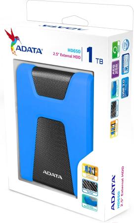 Внешние накопители ADATA DashDrive Durable HD650 2TB (синий) [AHD650-2TU31-CBL]