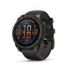 Умные часы и браслеты Garmin Fenix 8 Sapphire, Titanium 47мм (угольно-черный DLC, пепельно-черный силиконовый ремешок) [010-02904-21]