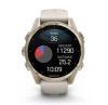 Умные часы и браслеты Garmin Fenix 8 Sapphire 43мм (золотистый, дымчато-серый ремешок) [010-02903-11]