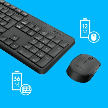 Наборы периферии Logitech MK235 Wireless Keyboard and Mouse [920-007948] [920-007948]