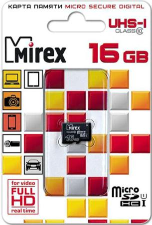 Карты памяти Mirex 13612-MCSUHS16 microSDHC 16GB [13612-MCSUHS16]