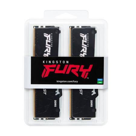 Оперативная память Kingston FURY Beast RGB 2x8ГБ DDR5 5600 МГц KF556C40BBAK2-16 [KF556C40BBAK2-16]