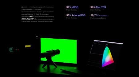 Графические планшеты Huion Kamvas 13 Gen 3 (розовый)