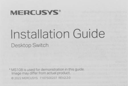 Коммутаторы Mercusys MS105GS