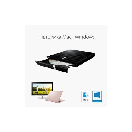 Оптические приводы ASUS SDRW-08D2S-U Lite (черный) [90-DQ0435-UA221KZ]
