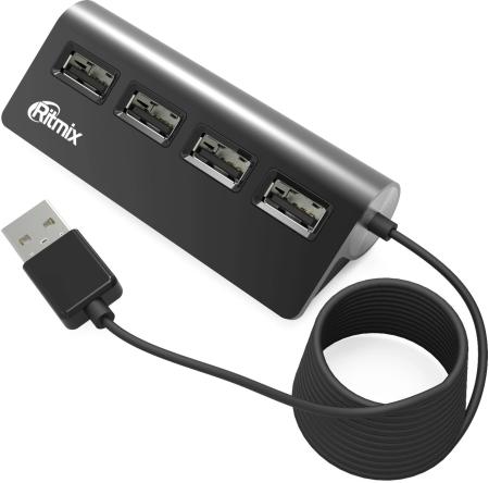 USB-хабы и док-станции Ritmix CR-2400 [CR-2400 Black]