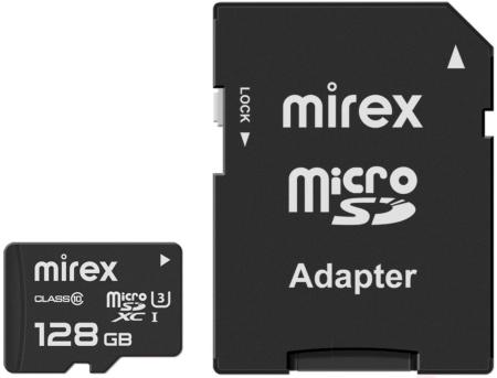 Карты памяти Mirex microSDXC 13613-AD3UH128 128GB (с адаптером) [13613-AD3UH128]