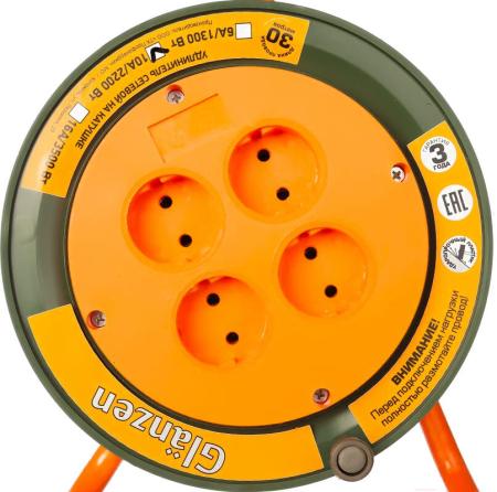 Стабилизаторы, сетевые фильтры, удлинители Glanzen EB-30-004
