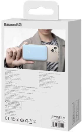 Портативные зарядные устройства Baseus Magnetic Wireless PPCX020003 6000mAh (голубой) [PPCX020003]
