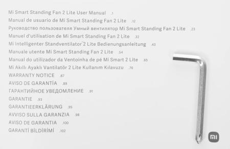 Вентиляторы и охладители воздуха Xiaomi Mi Smart Standing Fan 2 Lite JLLDS01XY (с евровилкой) [PYV4007GL]