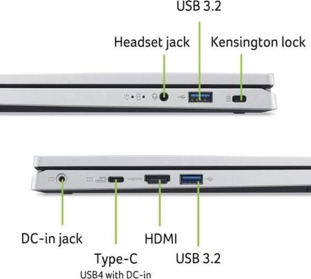 Ноутбуки Acer Aspire Go AG14-21P-R4XC NX.KXDCD.008 [NX.KXDCD.008]