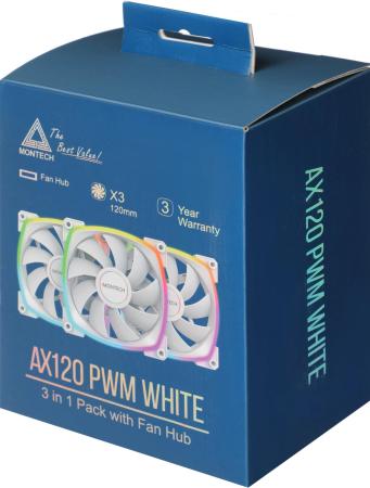 Системы охлаждения Montech AX120 PWM (белый) [MNT-AX120-W]