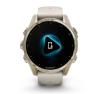 Умные часы и браслеты Garmin Fenix 8 Sapphire 43мм (золотистый, дымчато-серый ремешок) [010-02903-11]