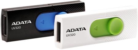 USB Flash ADATA UV320 32GB (черный/голубой) [AUV320-32G-RBKBL]