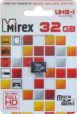 Карты памяти Mirex microSDHC UHS-I (Class 10) 32GB [13612-MCSUHS32] [13612-MCSUHS32]